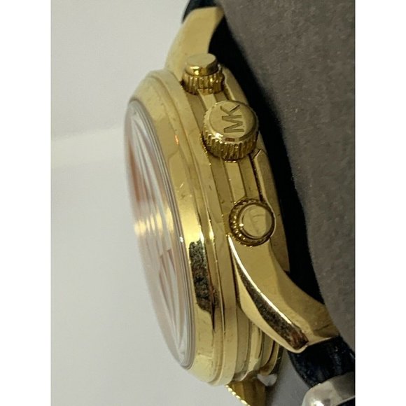 Michael Kors MK6161 Women's Black Leather Analog P - Picture 3 of 11